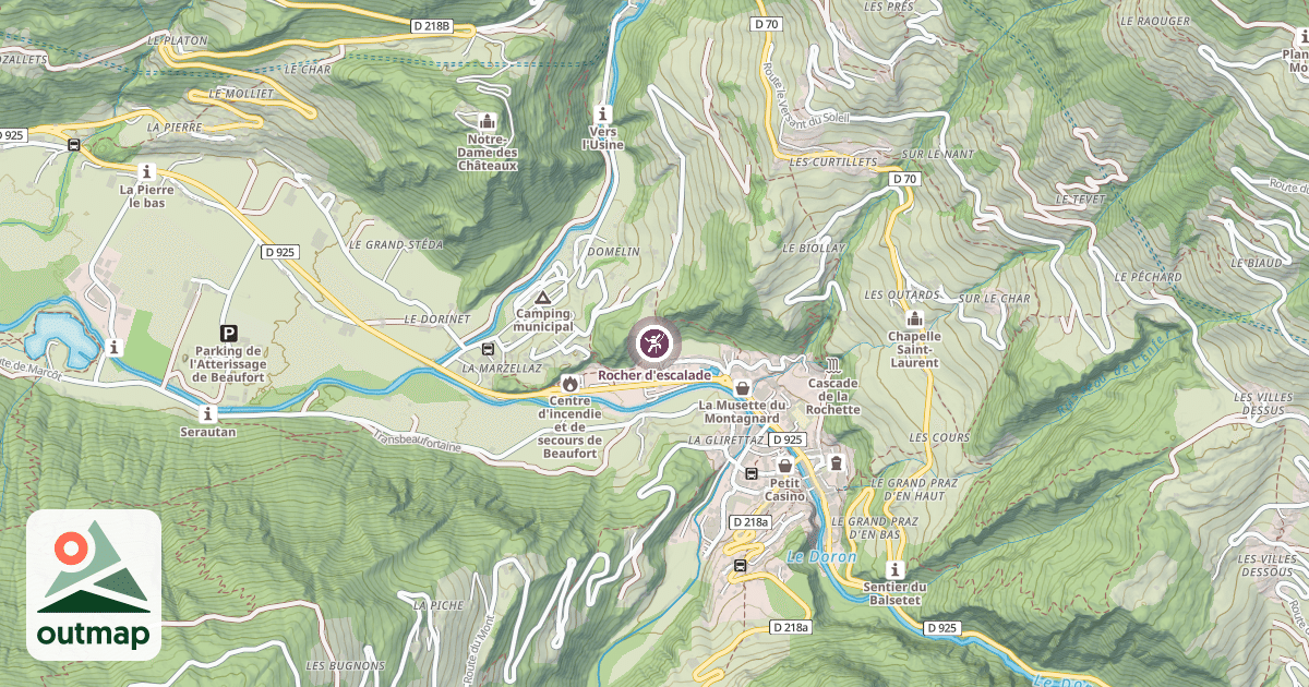 Map of Rocher d'escalade