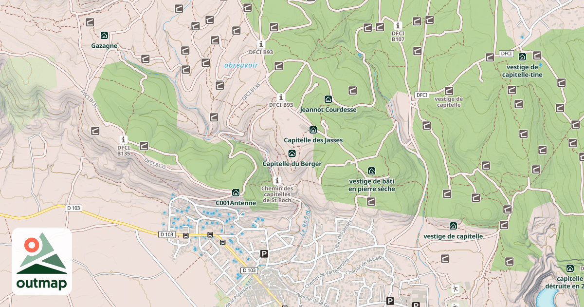 Map of Capitelle du Berger
