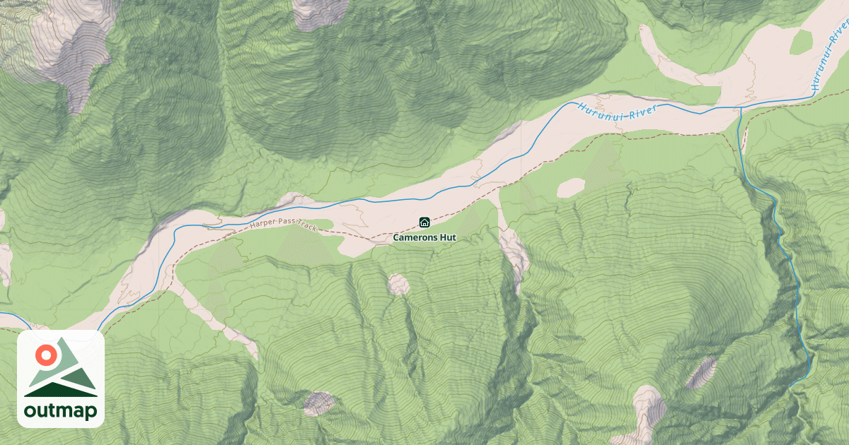 Map of Camerons Hut
