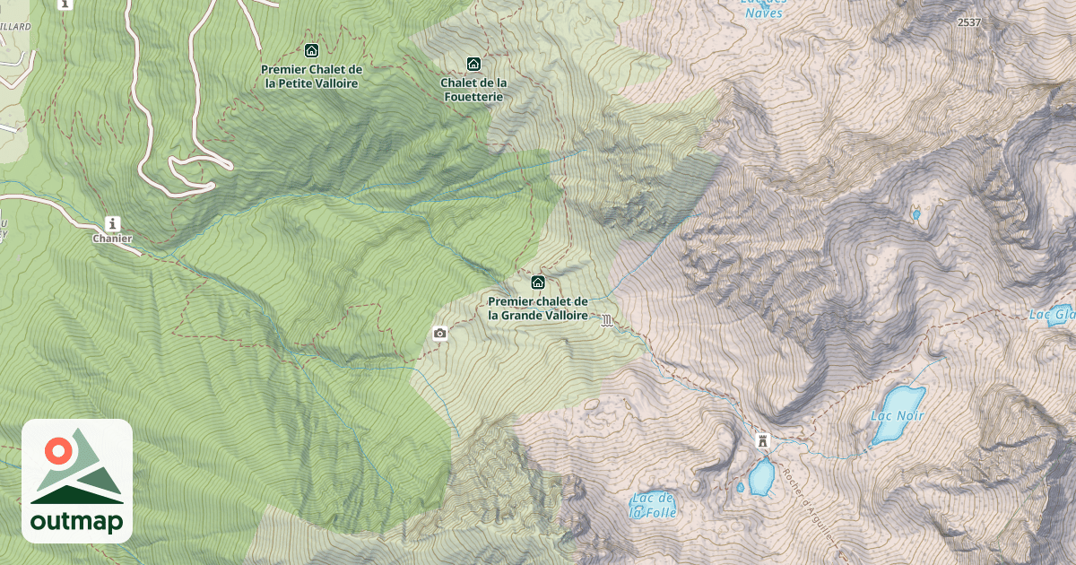 Map of Premier chalet de la Grande Valloire