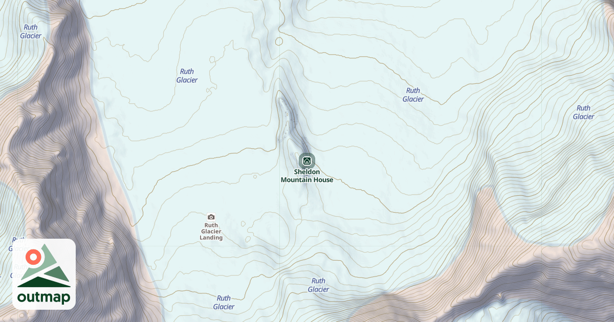 Map of Sheldon Mountain House