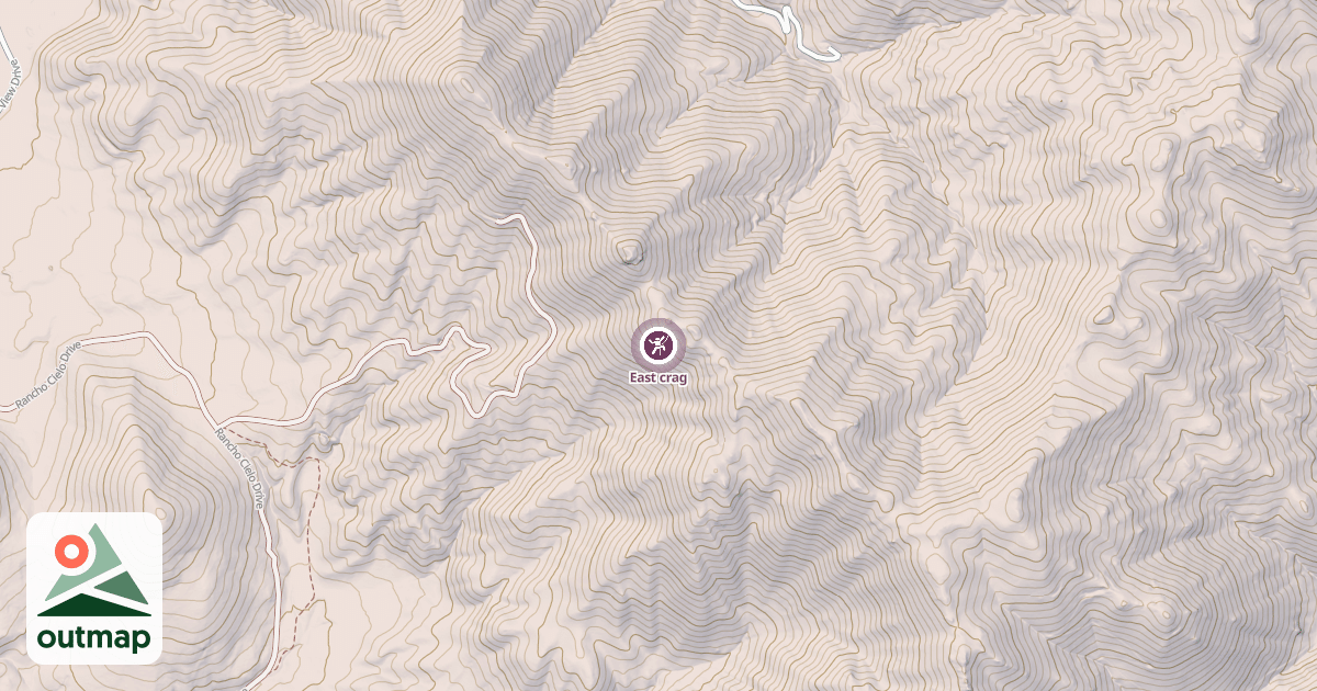 Map of East crag
