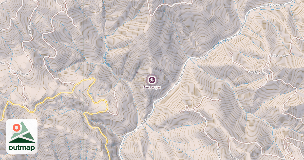 Map of East Ledges