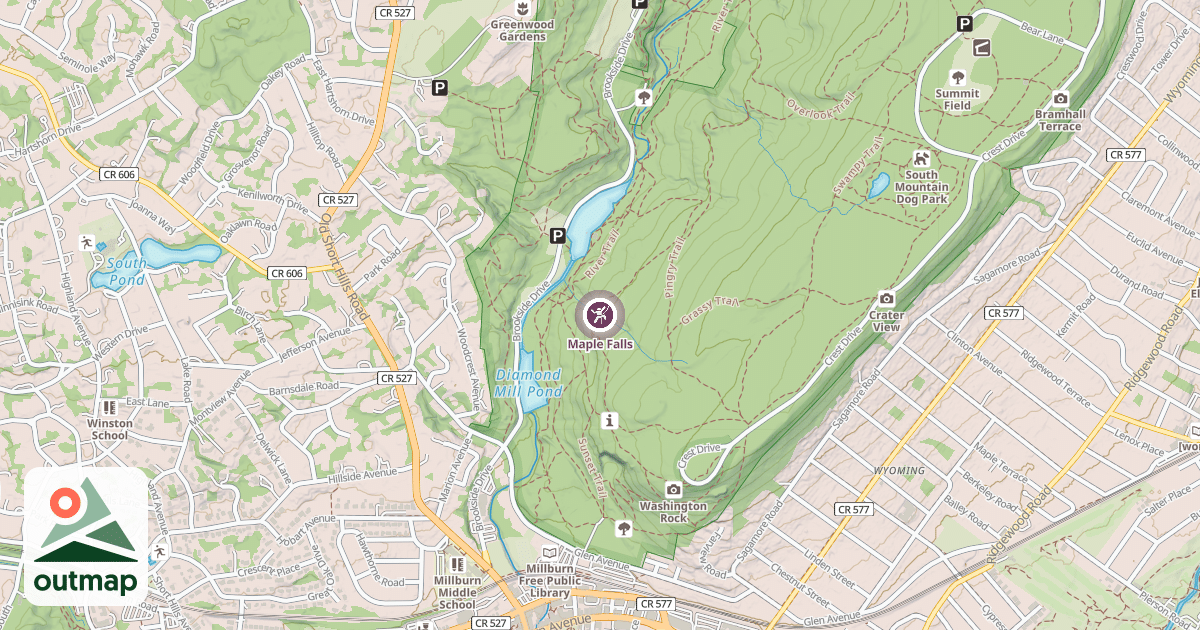 Map of Maple Falls