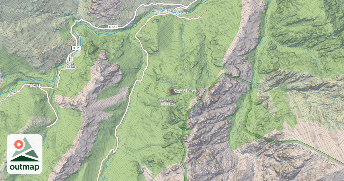 Map of Acqua di Rocca