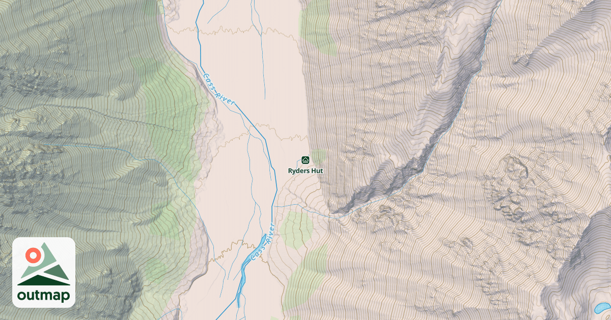 Map of Ryders Hut