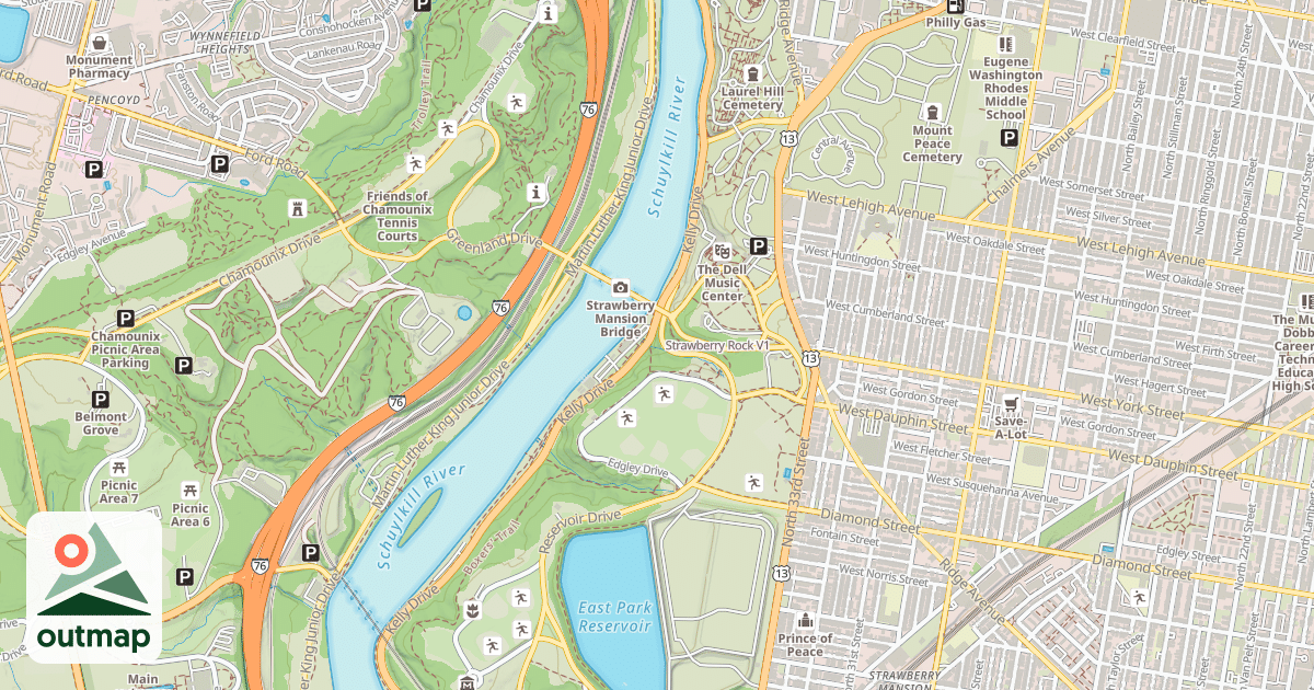Map of Strawberry Rock