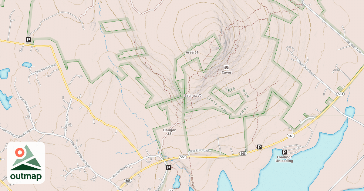 Map of Birdnest