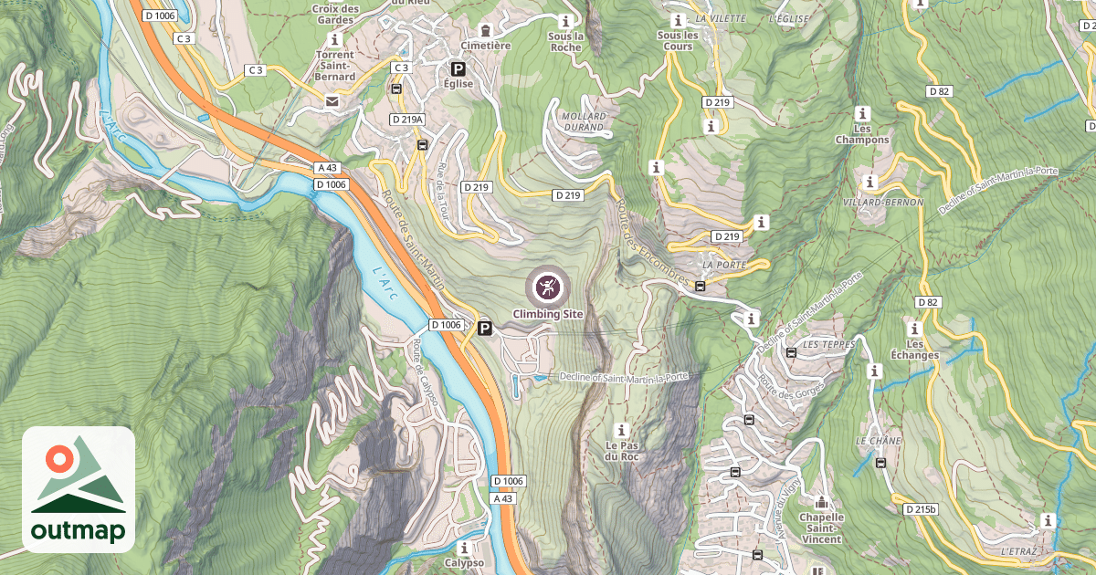 Map of Climbing Site