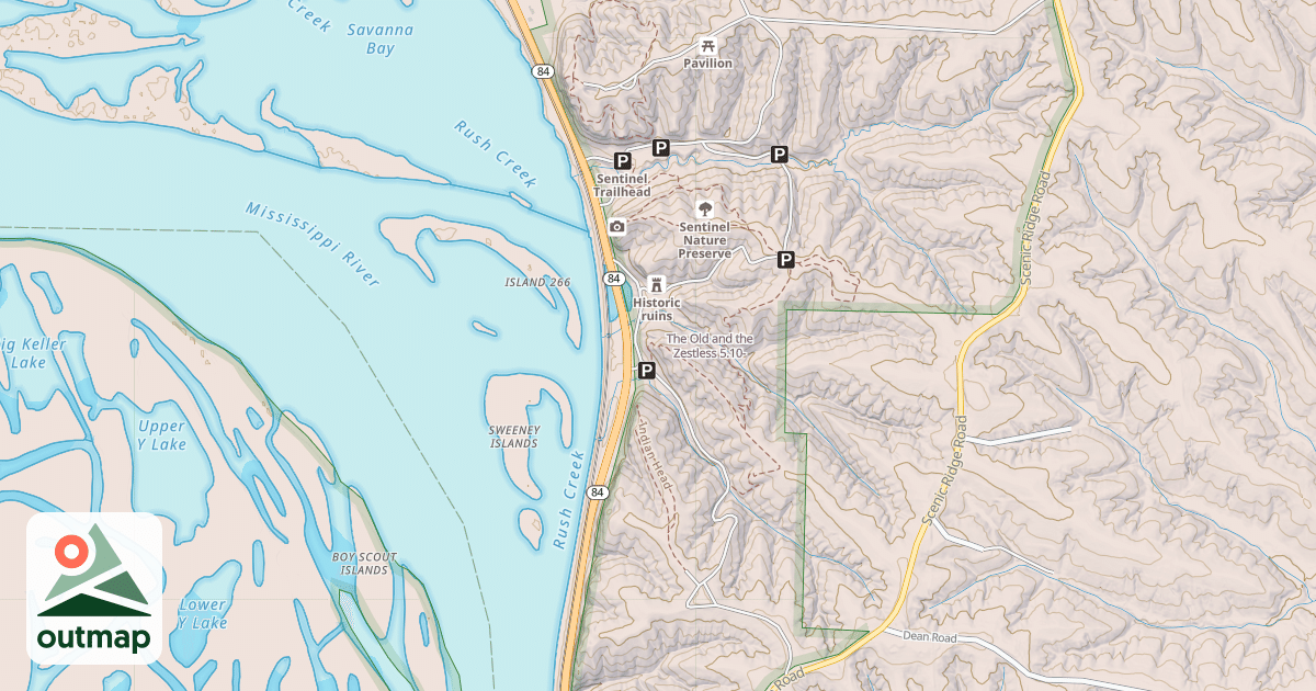 Map of The Old and the Zestless