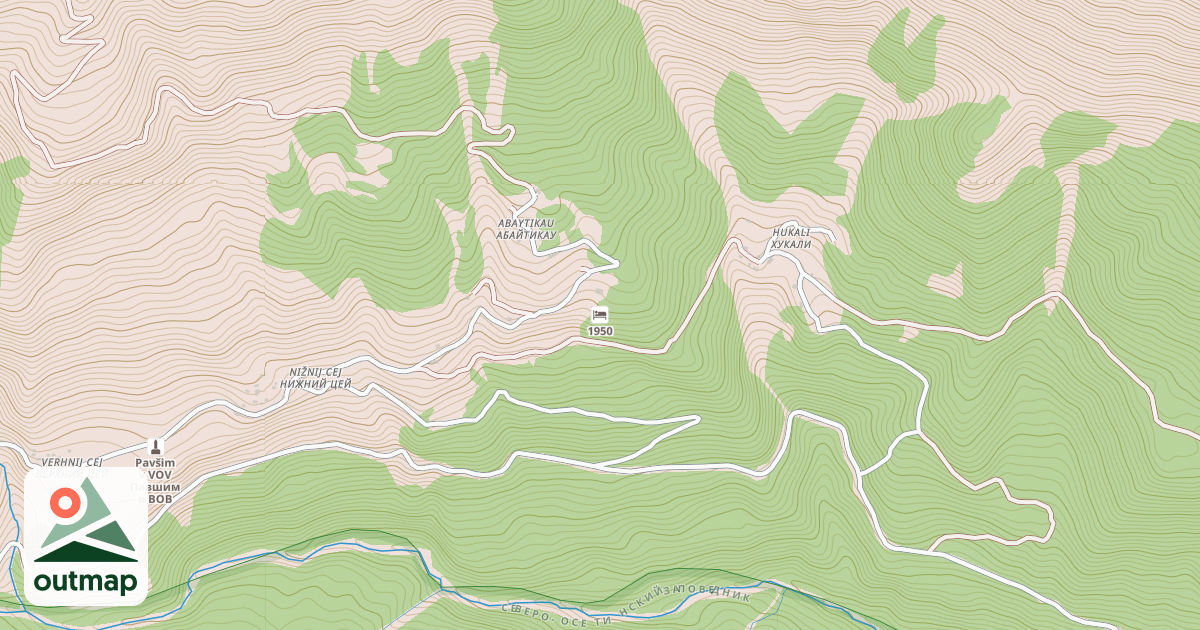 Map of 1950