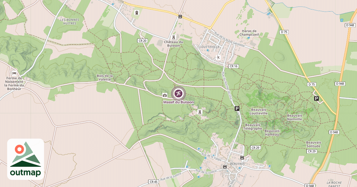 Map of Massif du Buisson