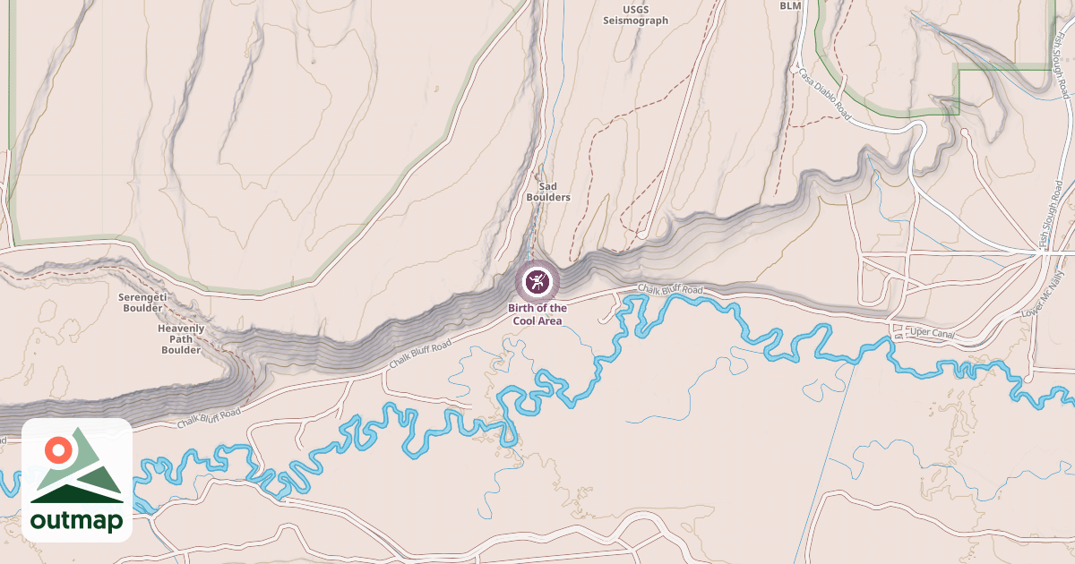 Map of Birth of the Cool Area