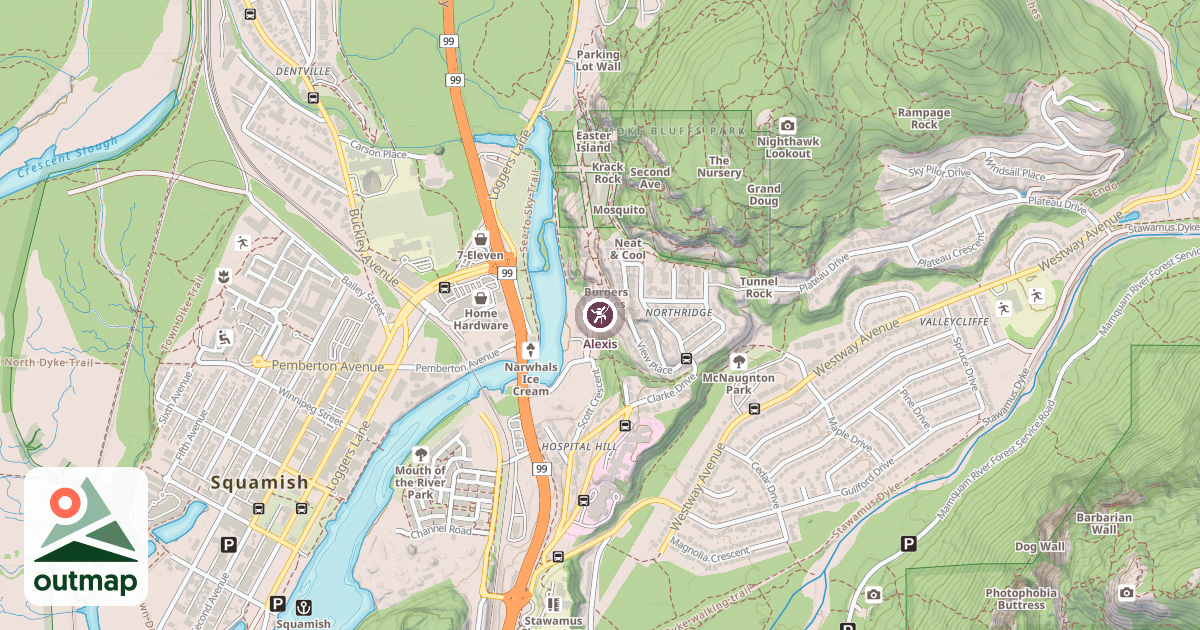 Map of Alexis