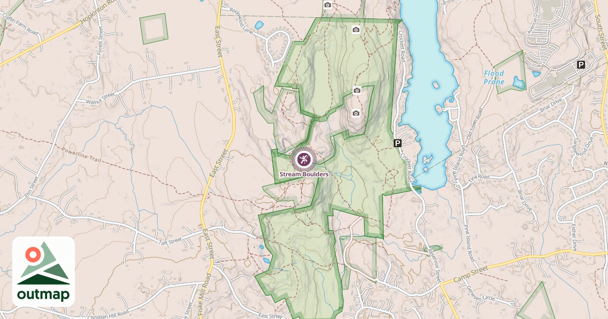 Map of Stream Boulders