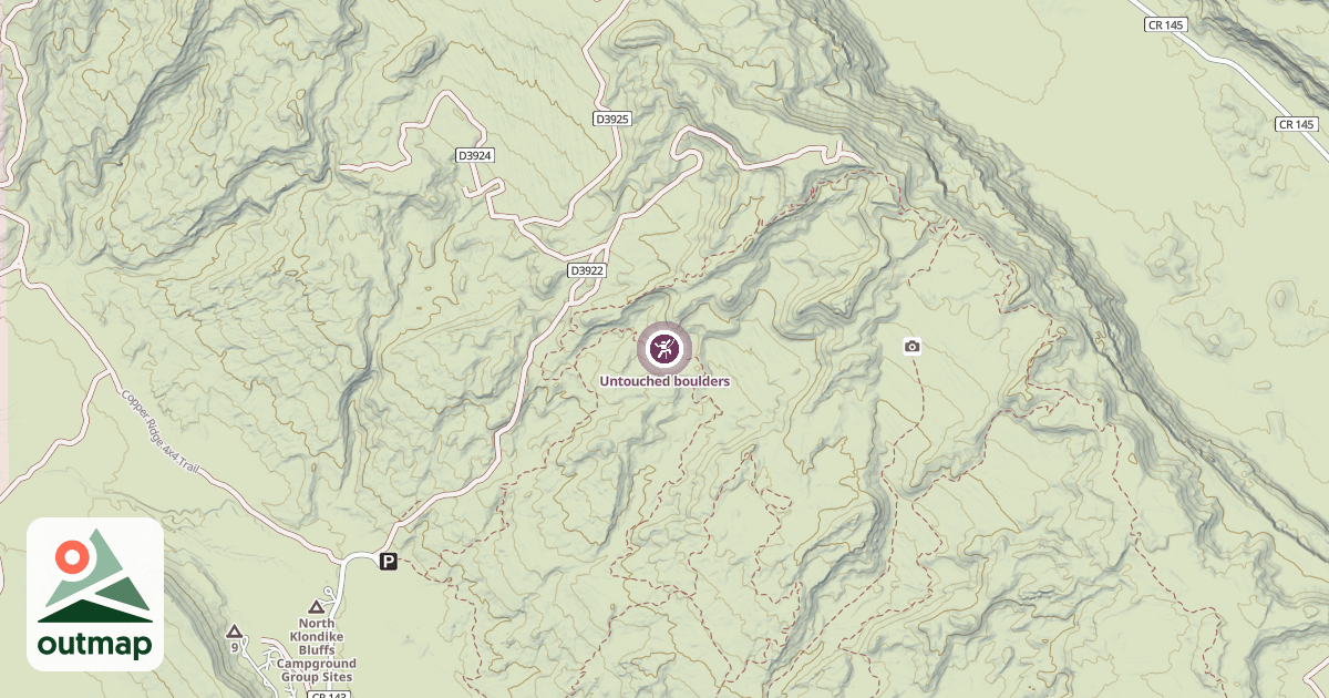 Map of Untouched boulders