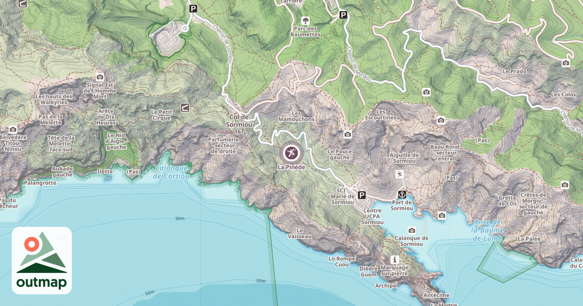 Map of La Pinède