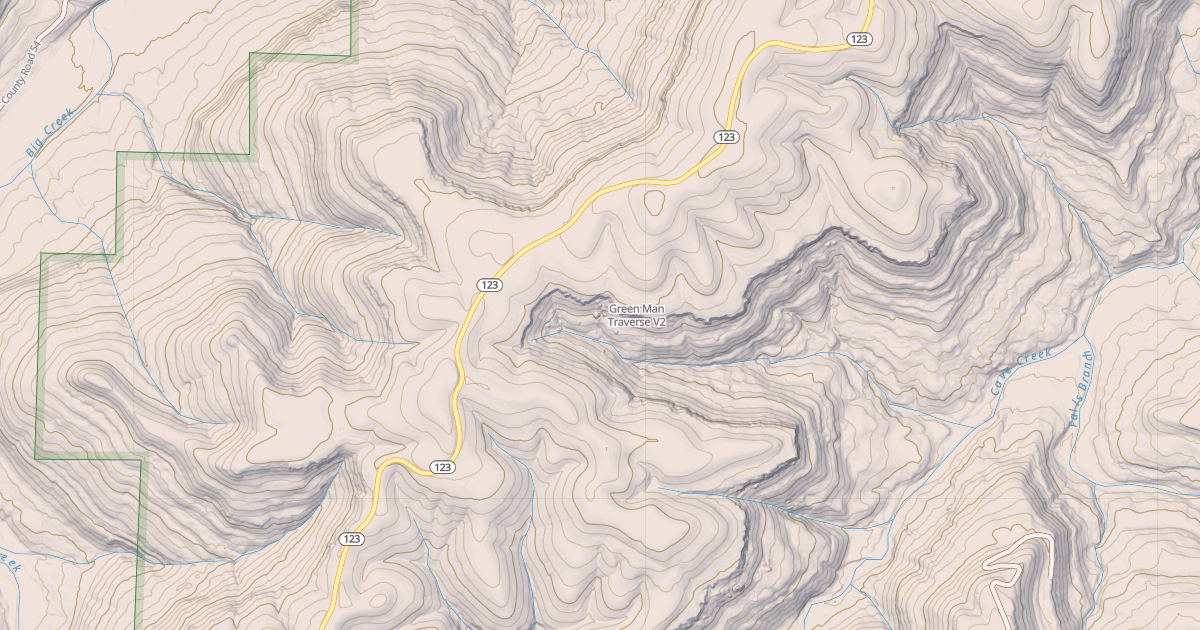 Map preview of Green Man Traverse