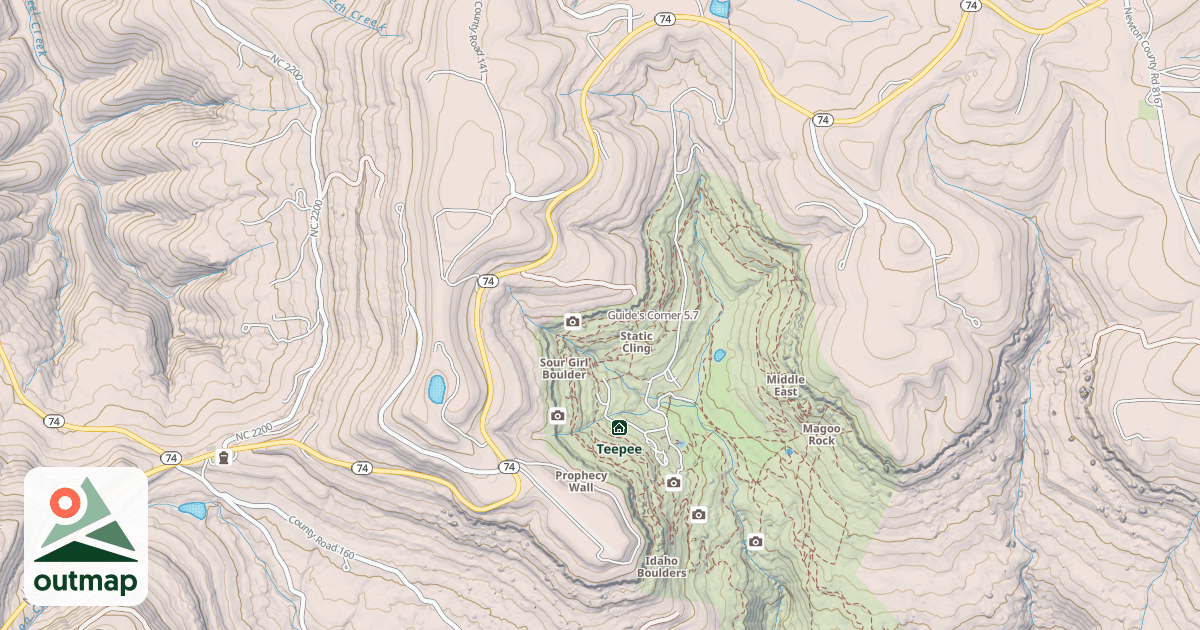 Map of Guide's Corner