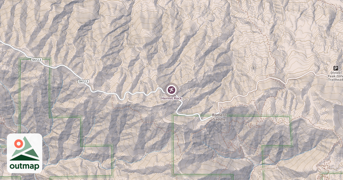 Map of Hermit Rock