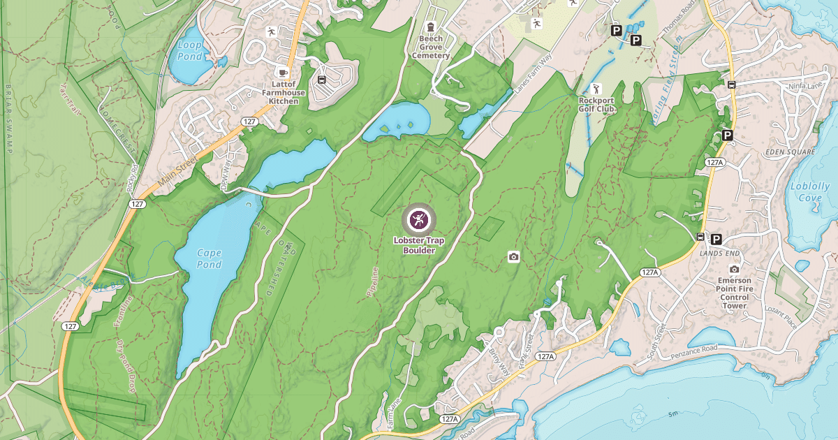 Map preview of Lobster Trap Boulder