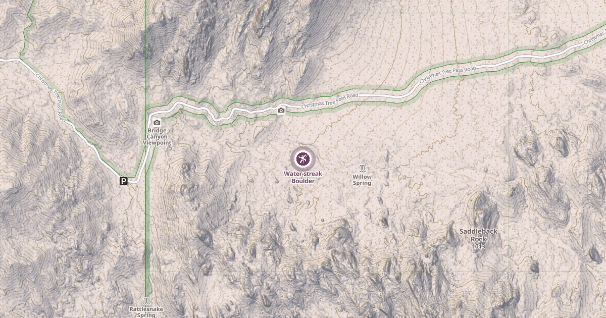 Map preview of Water-streak Boulder