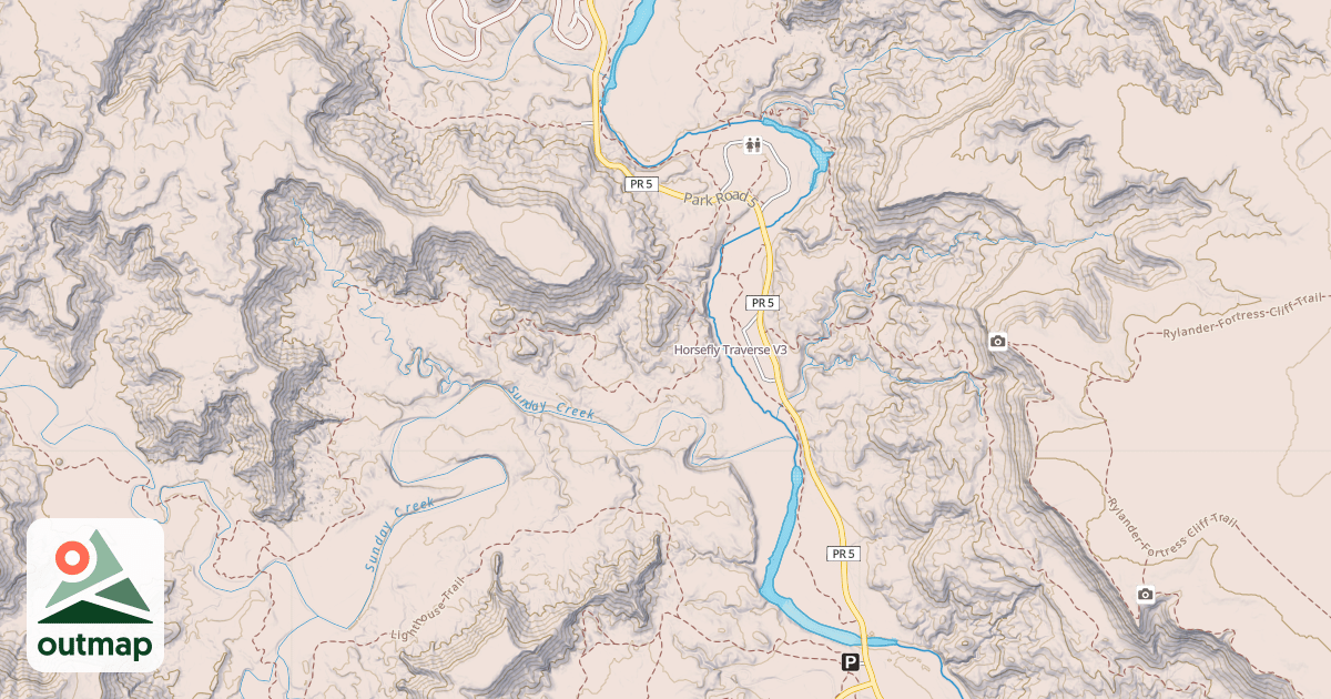 Map of Horsefly Traverse