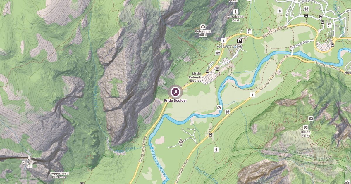 Map preview of Pride Boulder