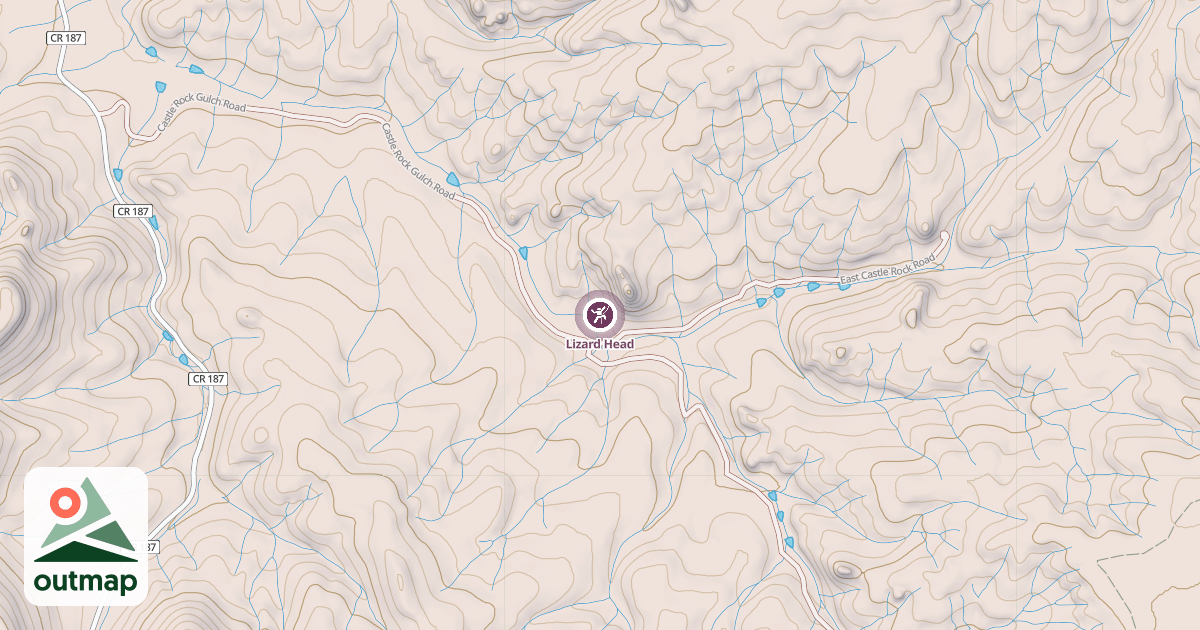 Map of Lizard Head