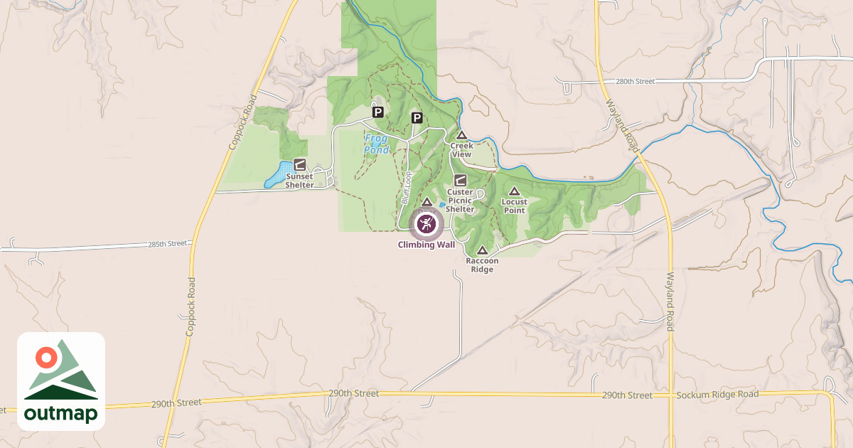 Map of Climbing Wall