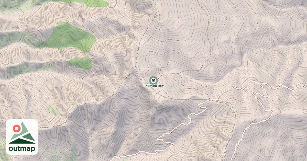 Map of Pakituhi Hut