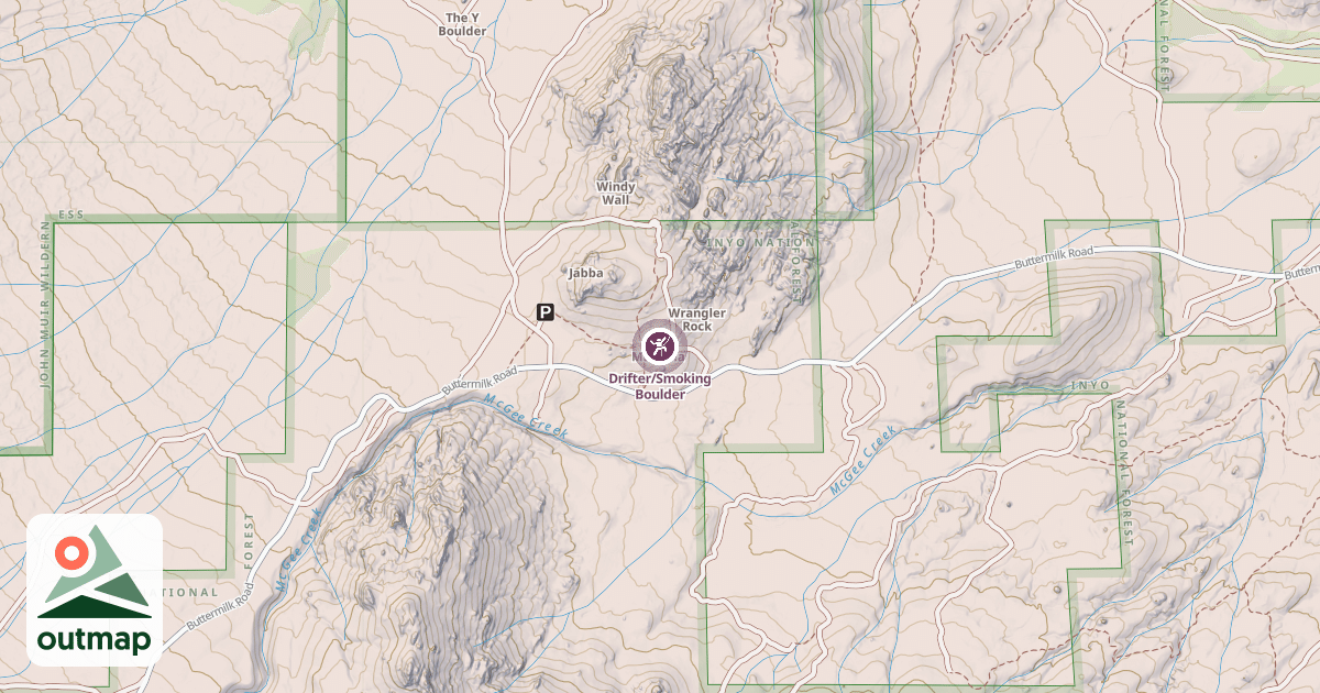 Map of Drifter/Smoking Boulder