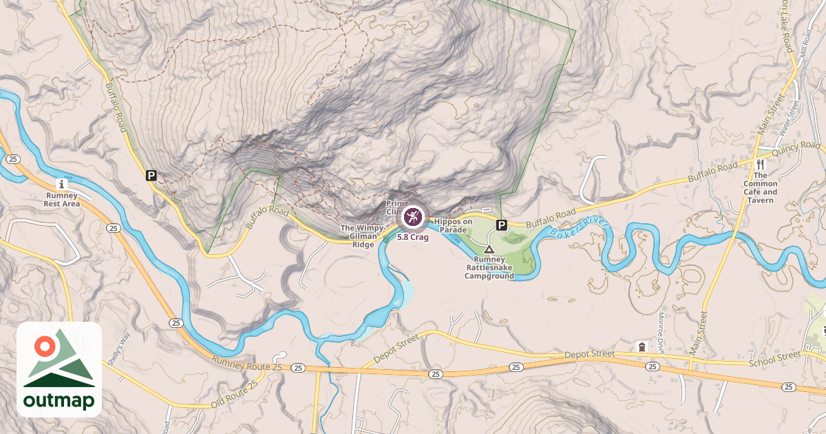 Map of 5.8 Crag