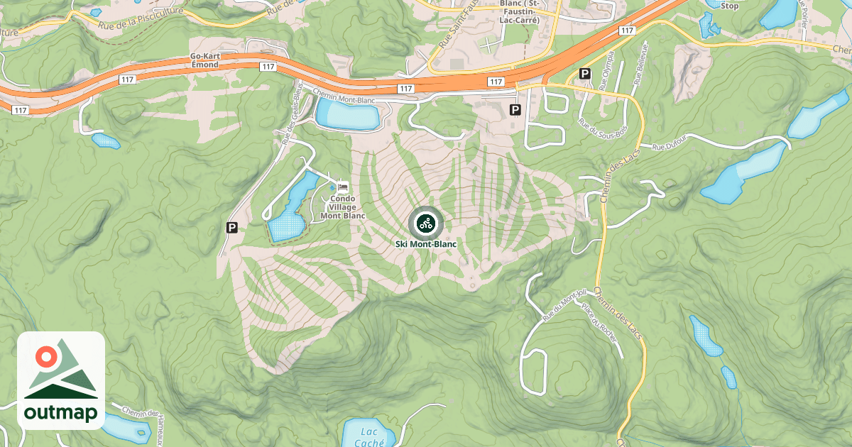 Map of Ski Mont-Blanc