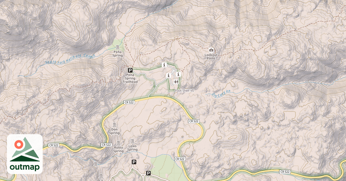 Map of Foot Shelf