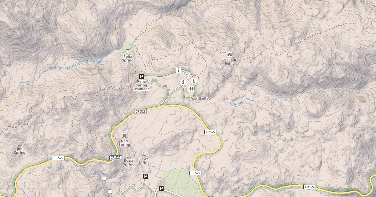 Map preview of Foot Shelf