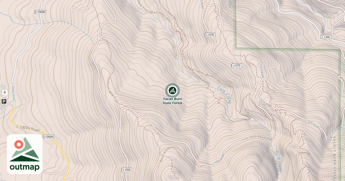 Map of Yacolt Burn State Forest