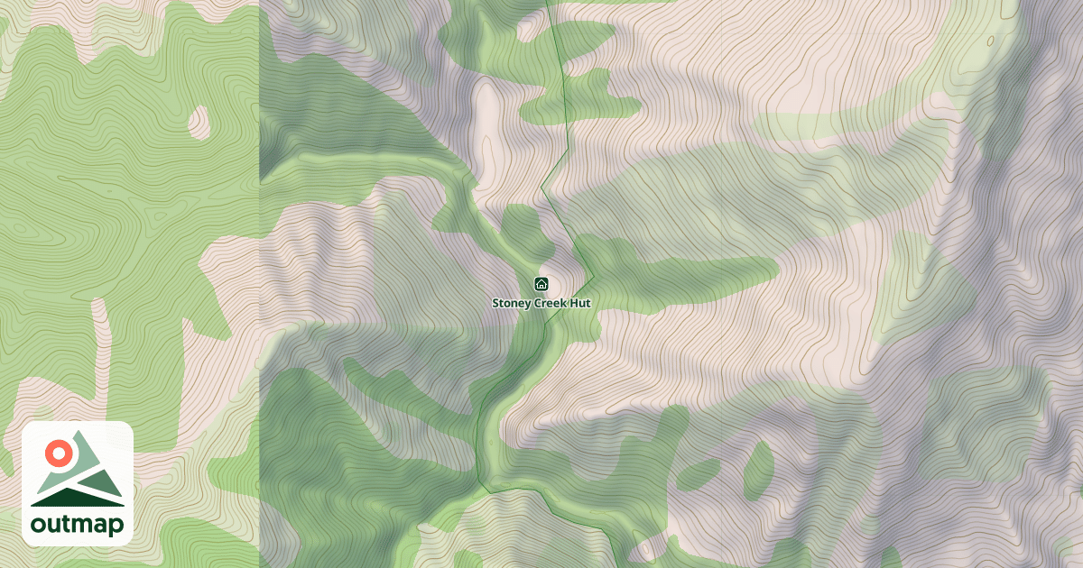 Map of Stoney Creek Hut
