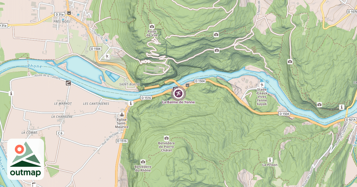 Map of La Balme de Yenne