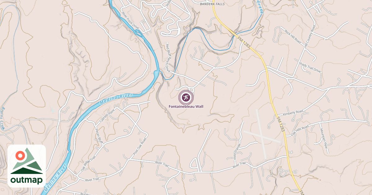 Map of Fontainebleau Wall