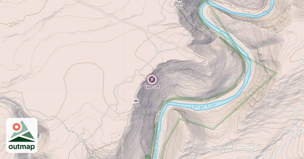 Map of Eagle Cliff