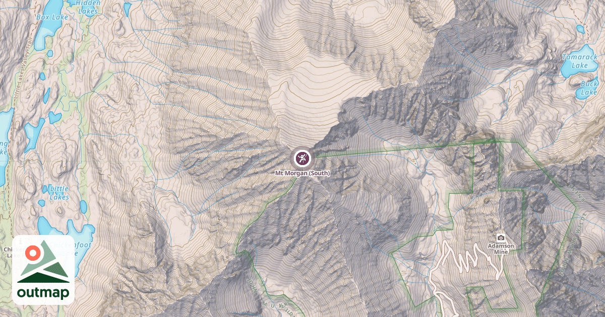 Map of Mt Morgan (South)