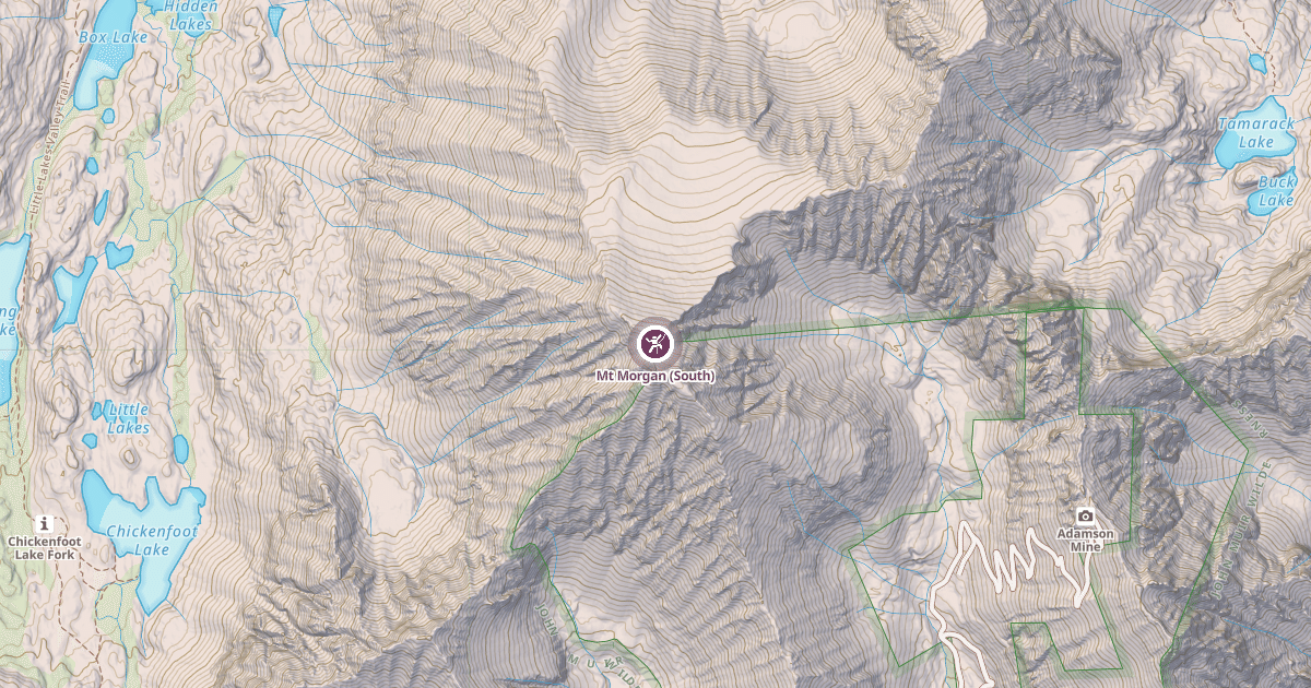 Map preview of Mt Morgan (South)
