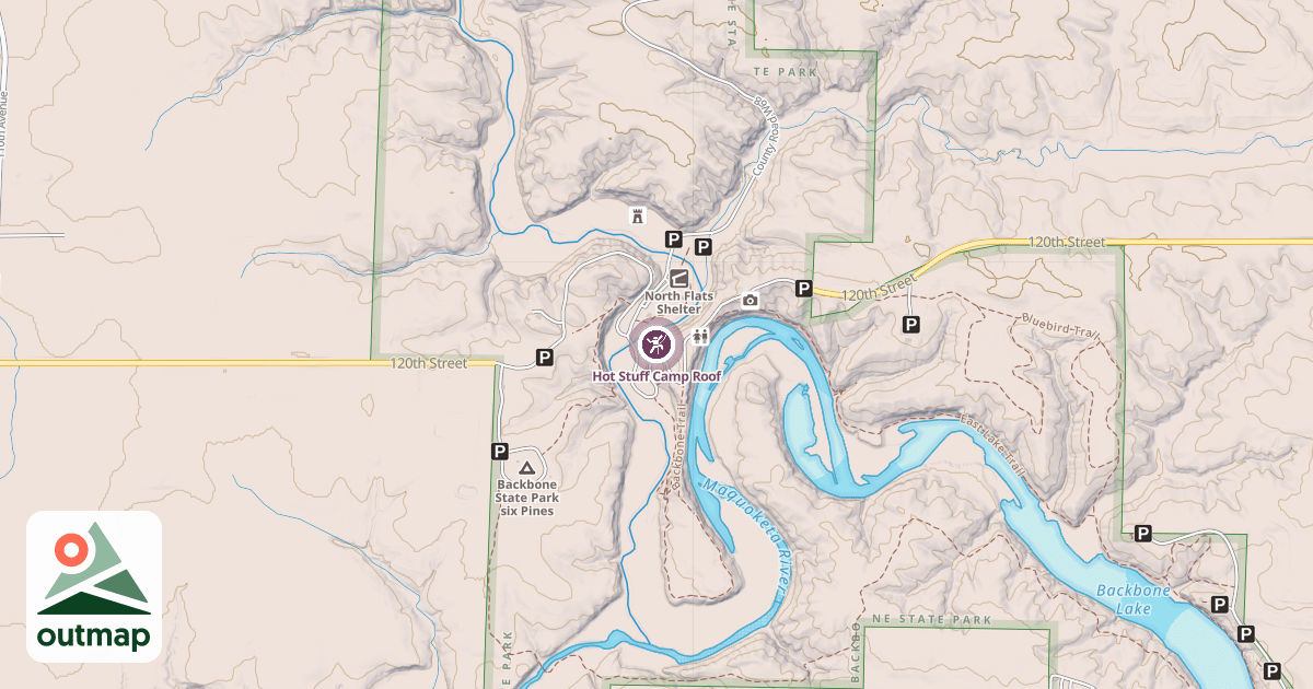 Map of Hot Stuff Camp Roof