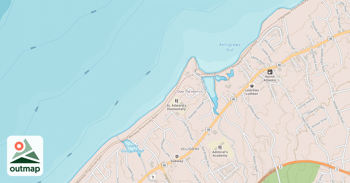 Map of Over The Horn