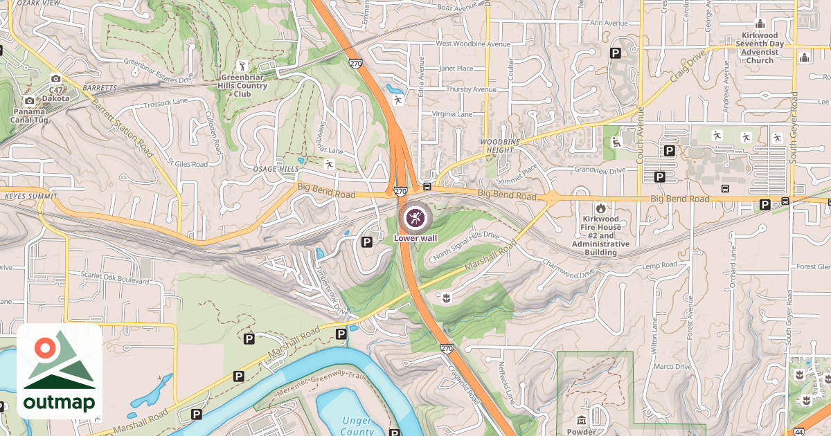 Map of Lower wall