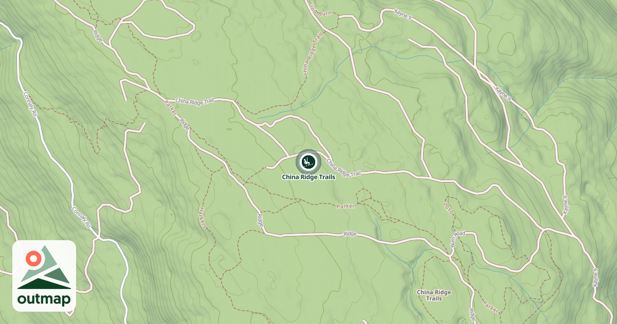 Map of China Ridge Trails