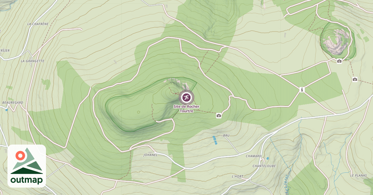 Map of Site de Rocher Tourtre