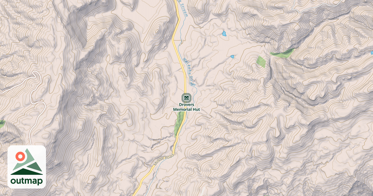 Map of Drovers Memorial Hut
