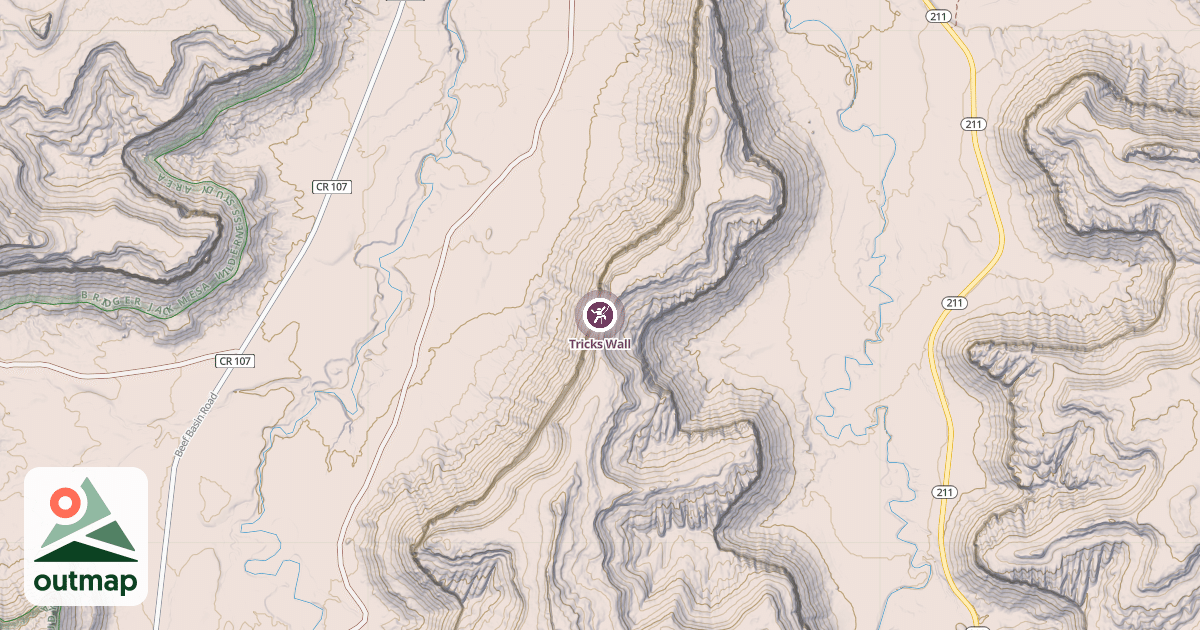 Map of Tricks Wall